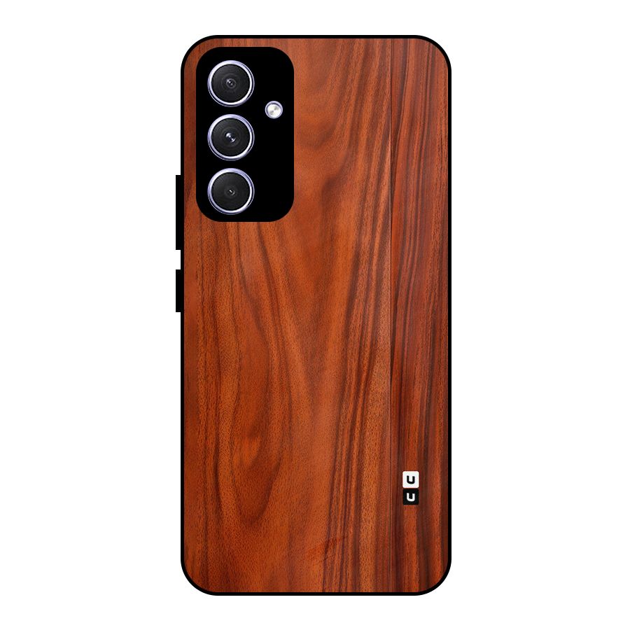 Wooden Texture Printed Metal Back Case for Galaxy A54