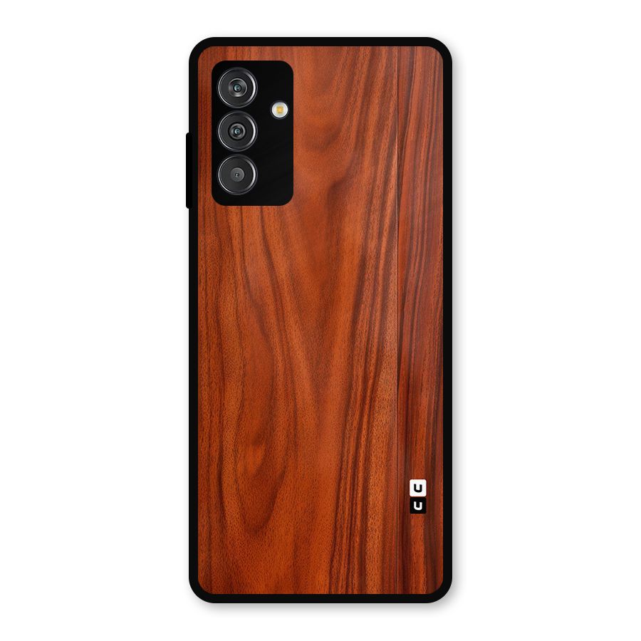 Wooden Texture Printed Metal Back Case for Galaxy F13