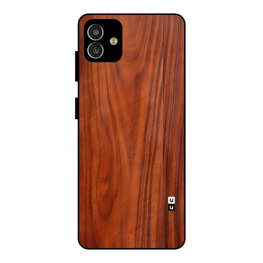 Wooden Texture Printed Metal Back Case for Galaxy M13 5G