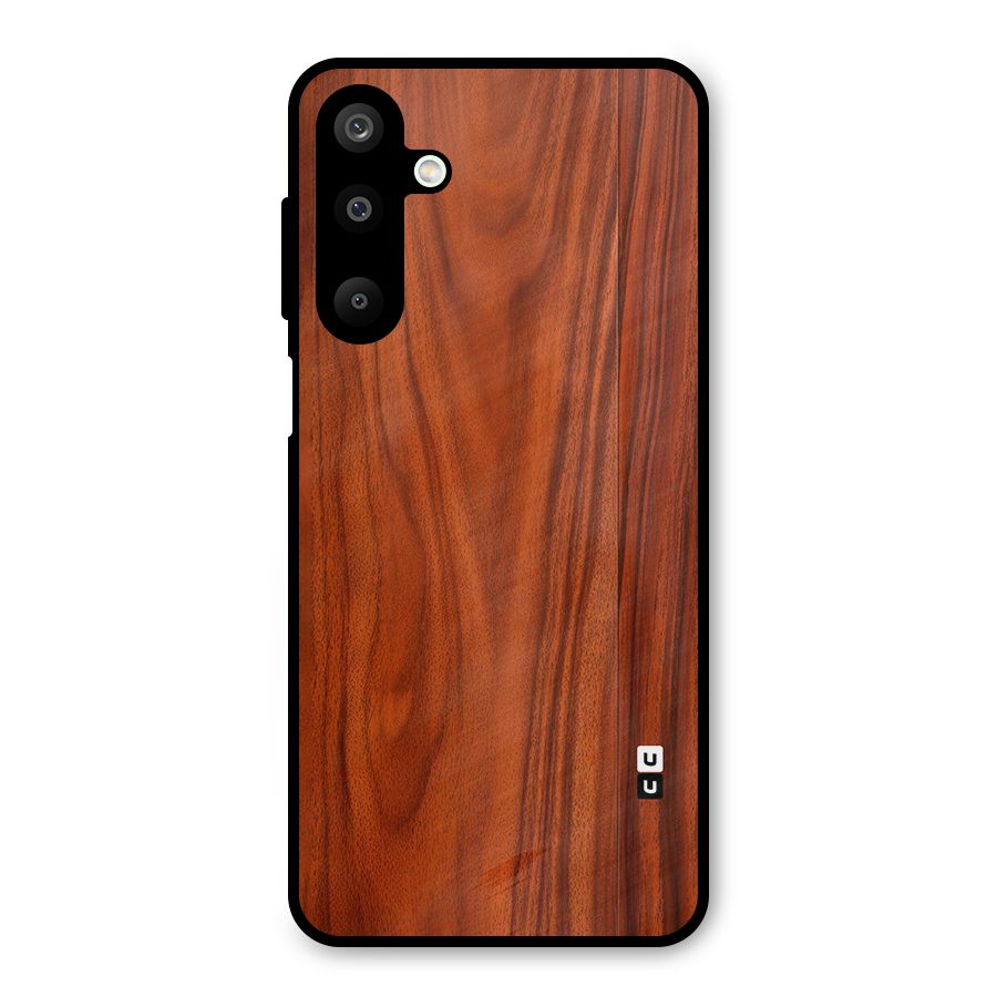 Wooden Texture Printed Metal Back Case for Galaxy M16