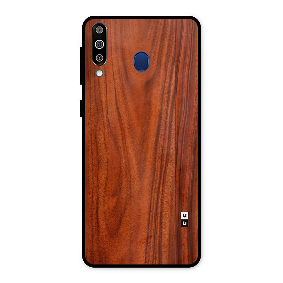 Wooden Texture Printed Metal Back Case for Galaxy M30