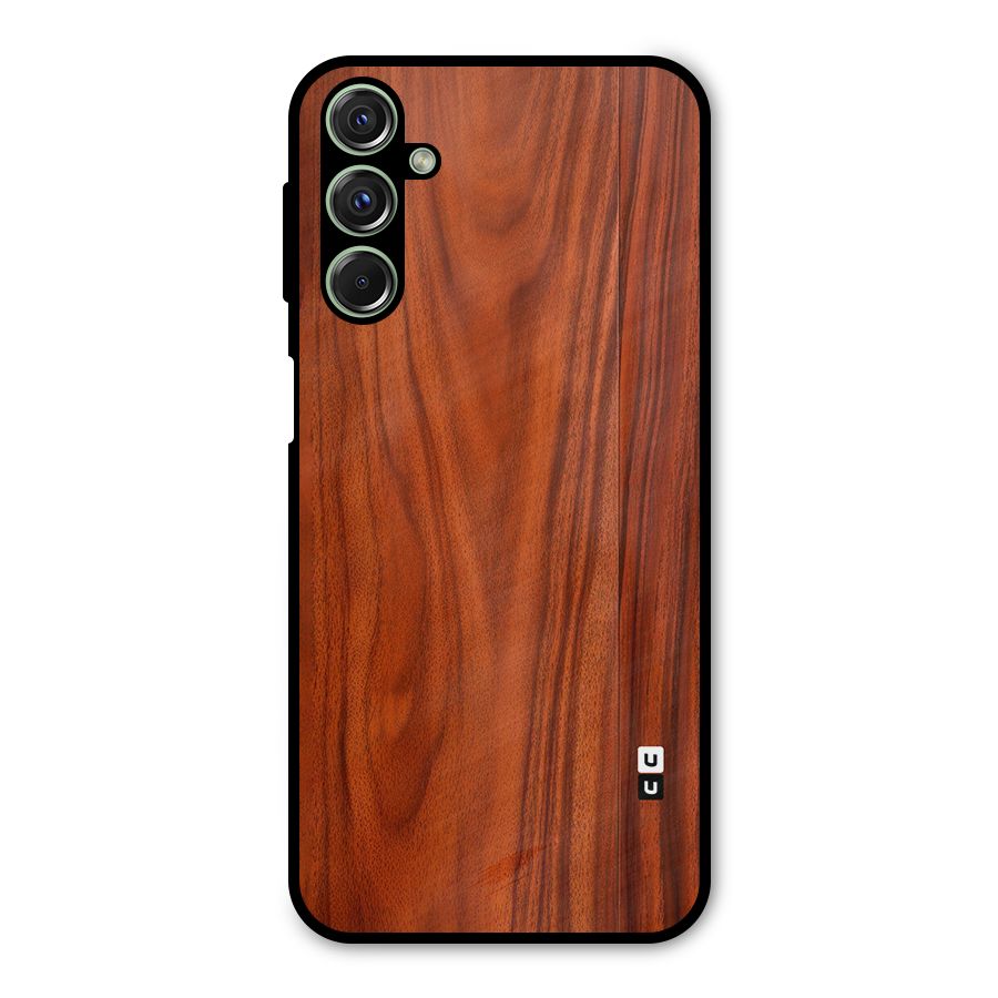 Wooden Texture Printed Metal Back Case for Galaxy M34