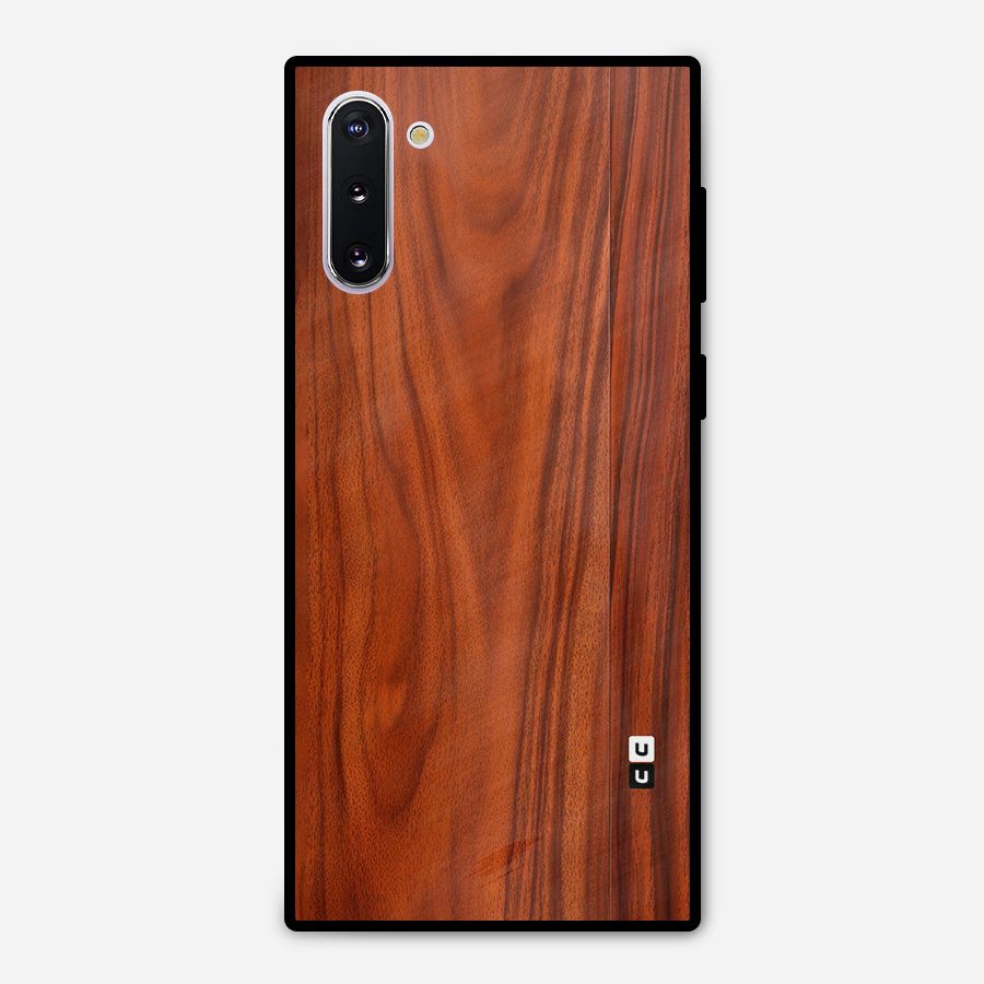 Wooden Texture Printed Metal Back Case for Galaxy Note 10