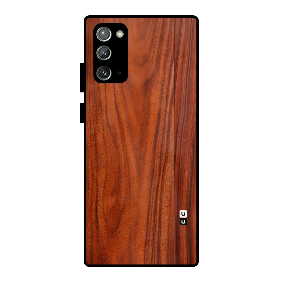 Wooden Texture Printed Metal Back Case for Galaxy Note 20