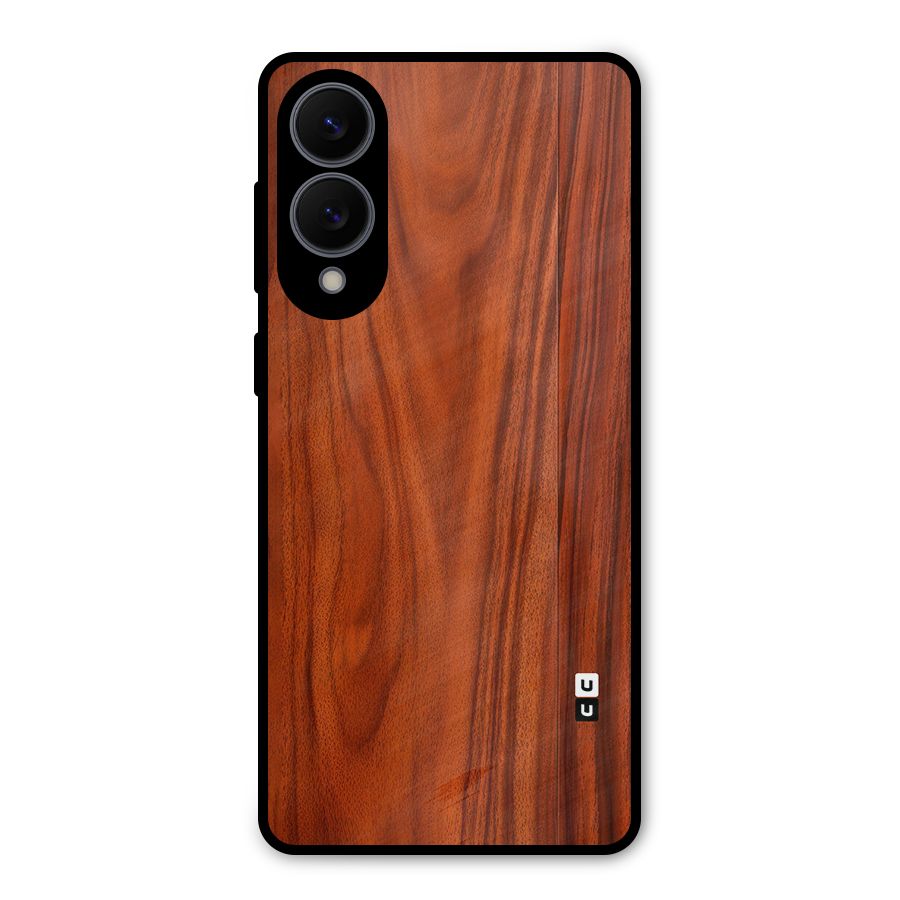 Wooden Texture Printed Metal Back Case for Galaxy S25 Edge