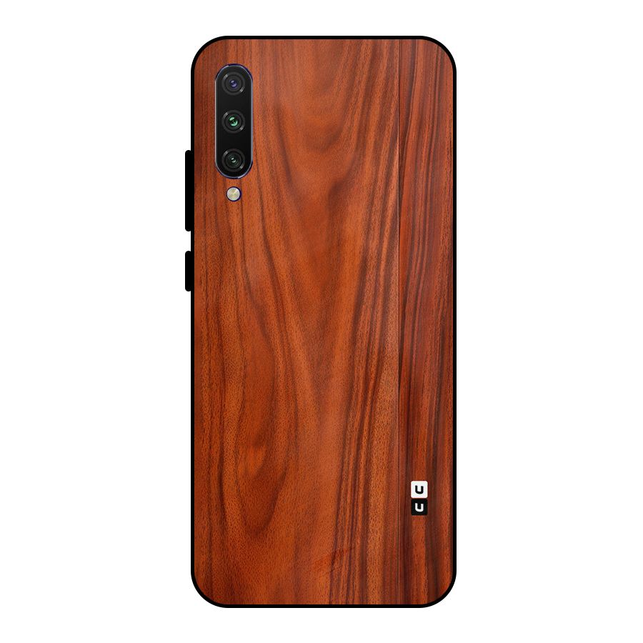 Wooden Texture Printed Metal Back Case for Mi A3