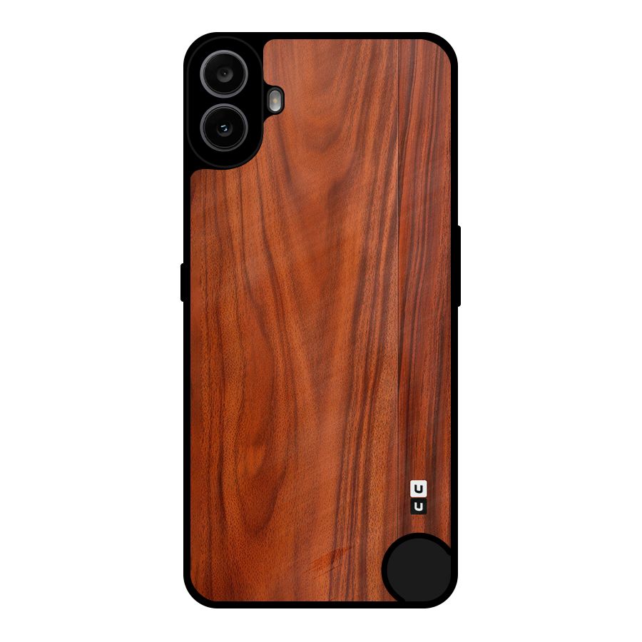 Wooden Texture Printed Metal Back Case for Nothing CMF Phone 1