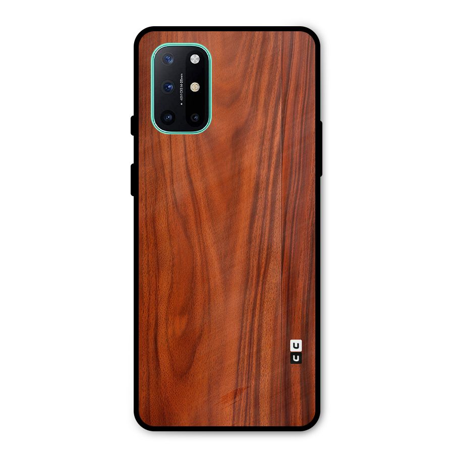 Wooden Texture Printed Metal Back Case for OnePlus 8T