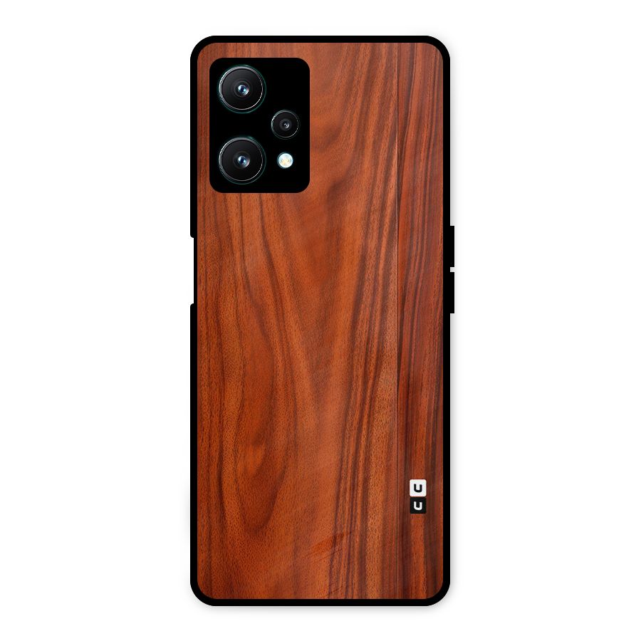 Wooden Texture Printed Metal Back Case for Realme 9 Pro 5G