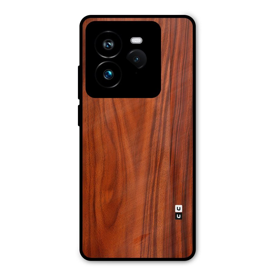 Wooden Texture Printed Metal Back Case for Realme GT 7 Pro