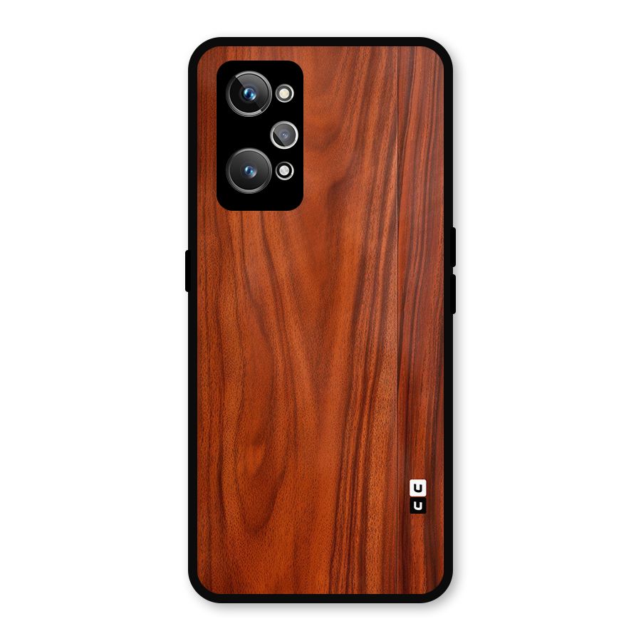 Wooden Texture Printed Metal Back Case for Realme GT Neo2