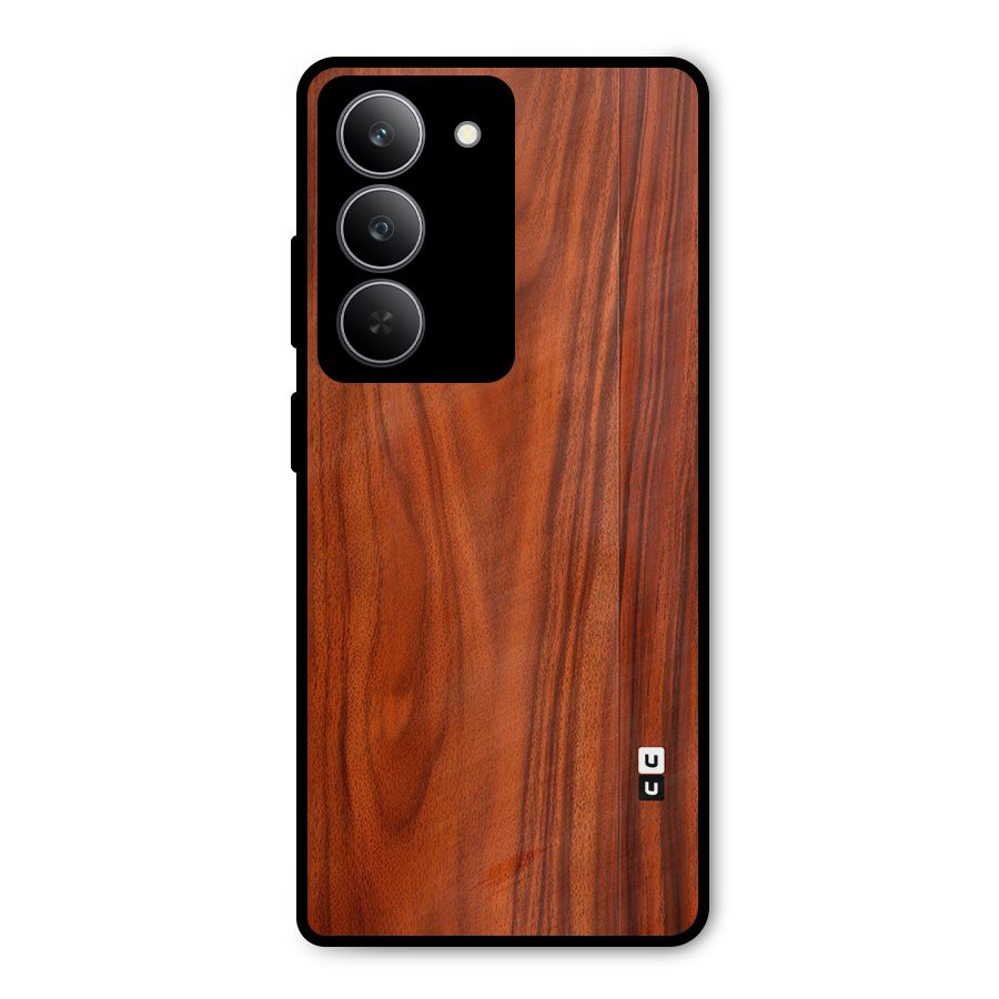 Wooden Texture Printed Metal Back Case for Realme P3x