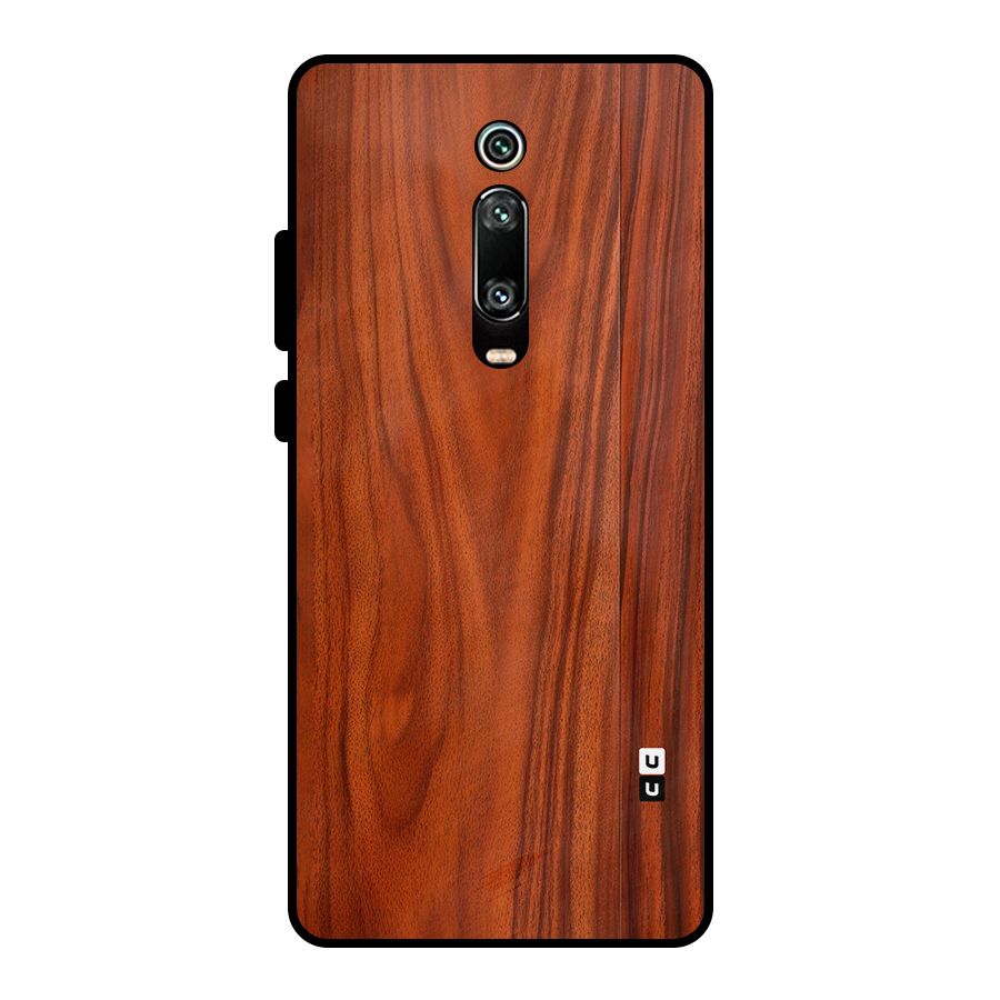 Wooden Texture Printed Metal Back Case for Redmi K20
