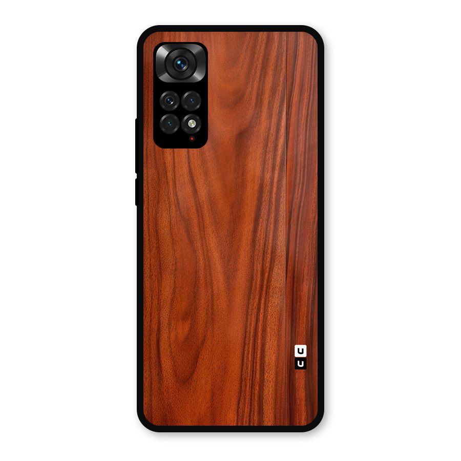 Wooden Texture Printed Metal Back Case for Redmi Note 11