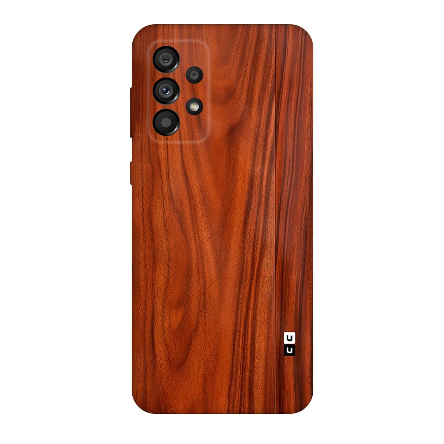 Wooden Texture Printed Original Polycarbonate Back Case for Galaxy A73 5G