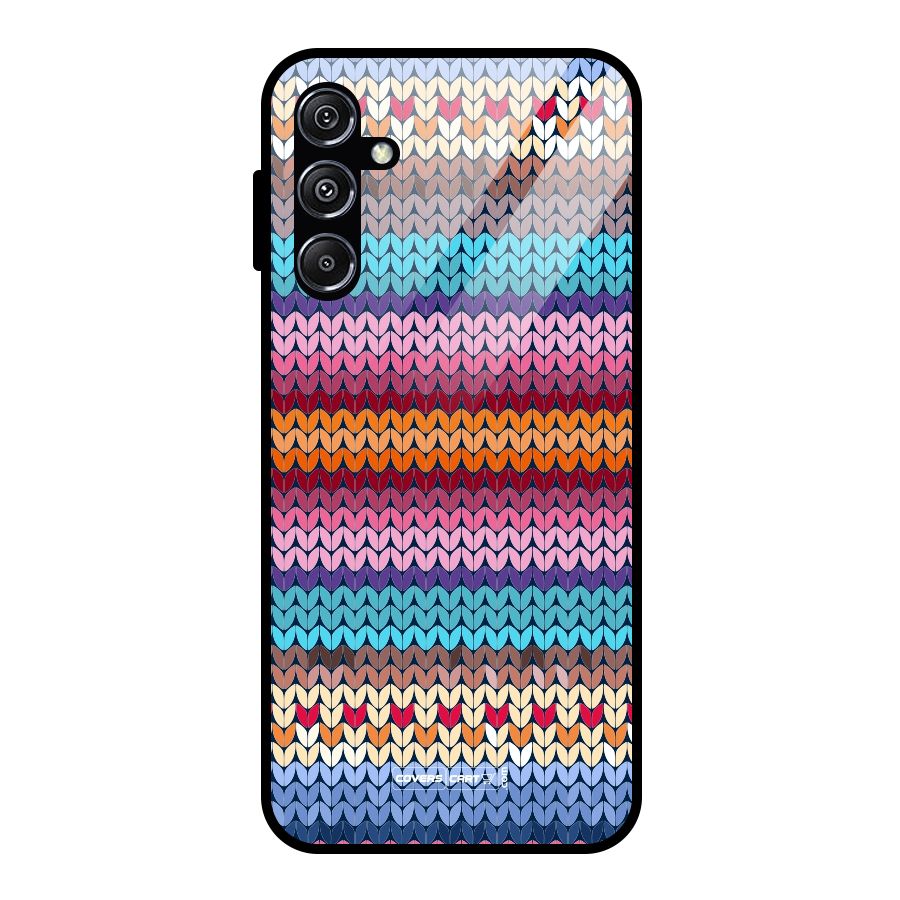 Woolen Glass Back Case for Galaxy M34 5G