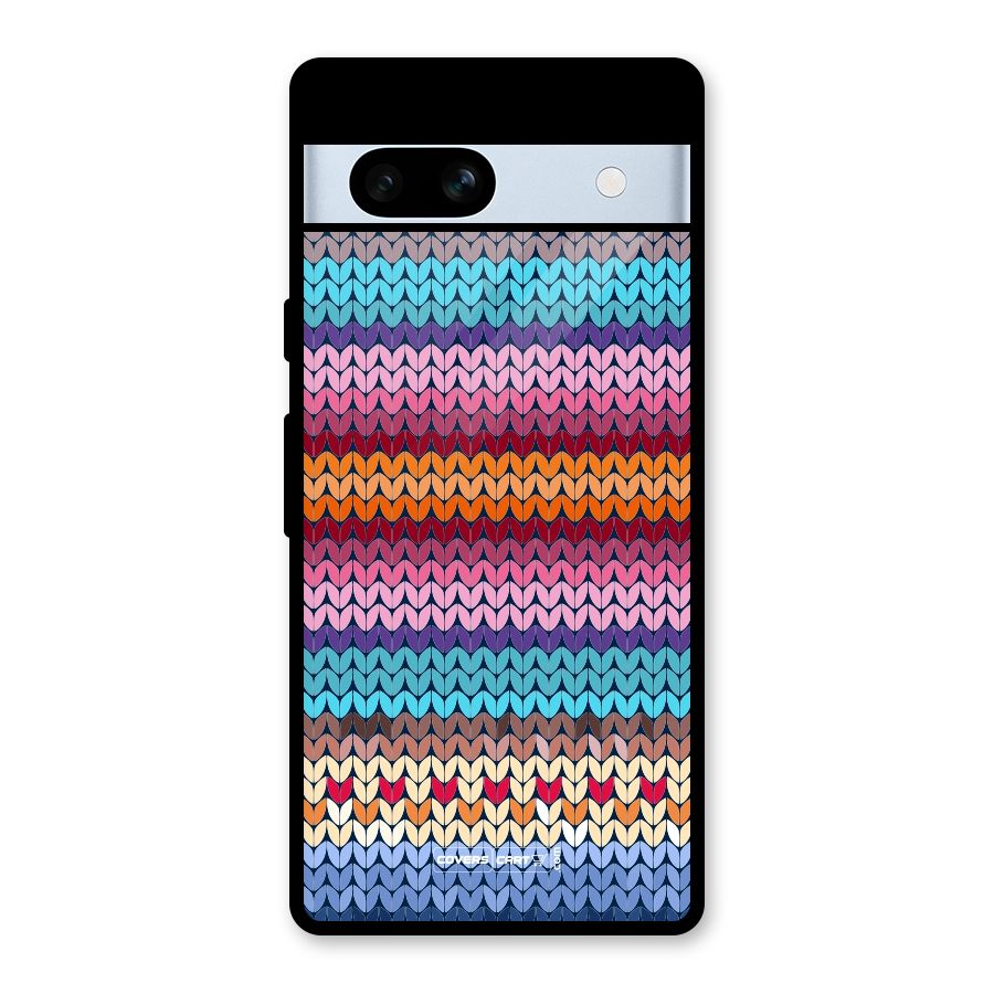 Woolen Glass Back Case for Google Pixel 7a