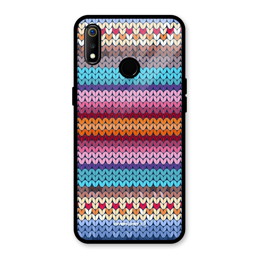Woolen Glass Back Case for Realme 3i