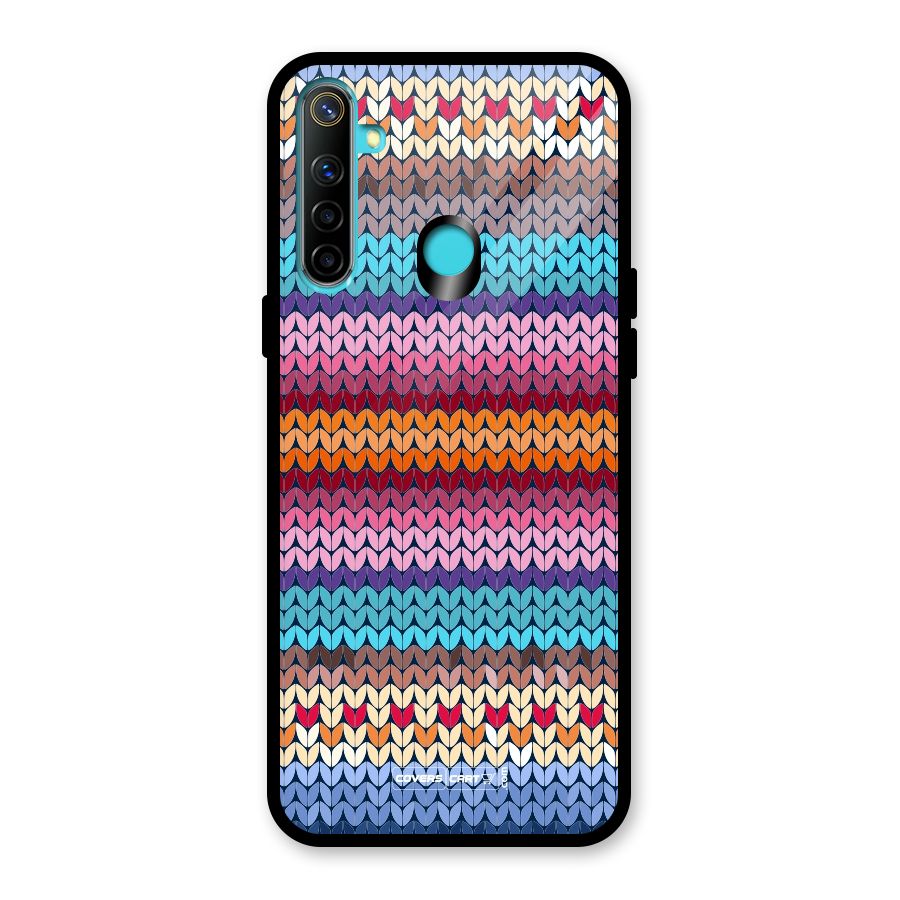 Woolen Glass Back Case for Realme 5