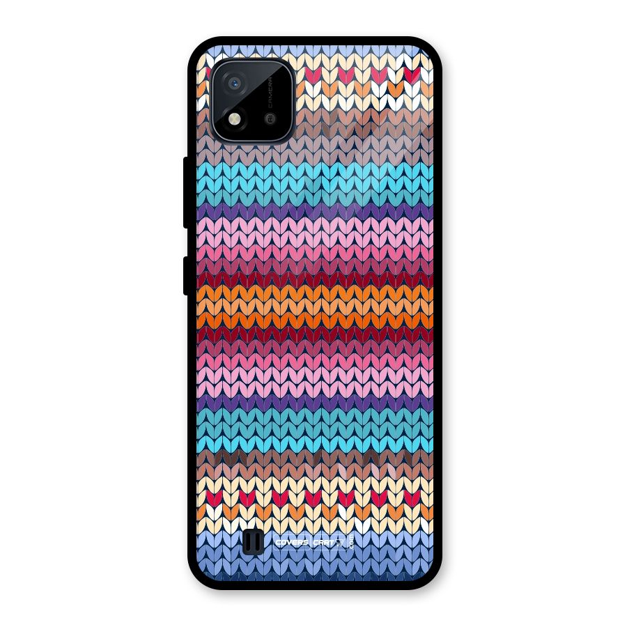 Woolen Glass Back Case for Realme C11 2021