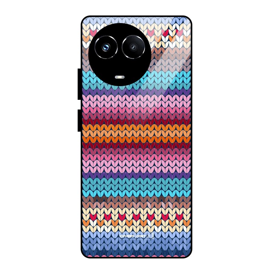 Woolen Glass Back Case for Realme Narzo 60X