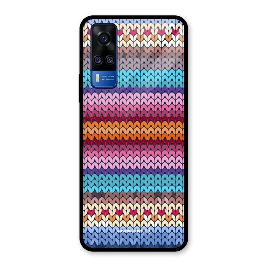Woolen Glass Back Case for Vivo Y31