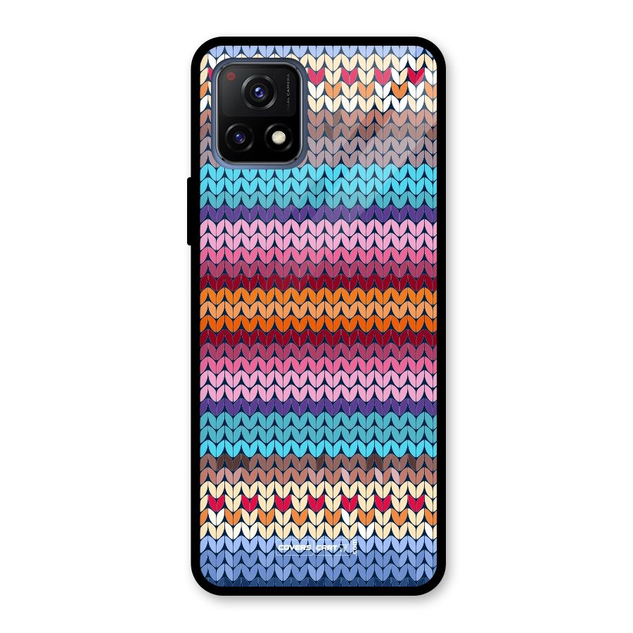 Woolen Glass Back Case for Vivo Y72 5G
