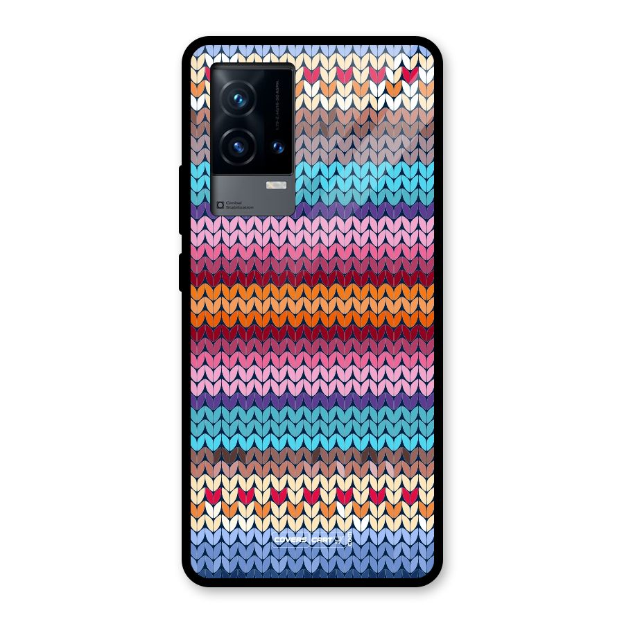 Woolen Glass Back Case for iQOO 9 5G