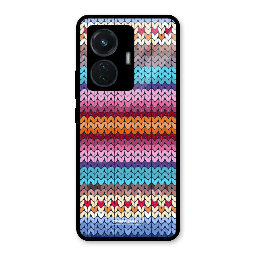 Woolen Glass Back Case for iQOO Z6 44W