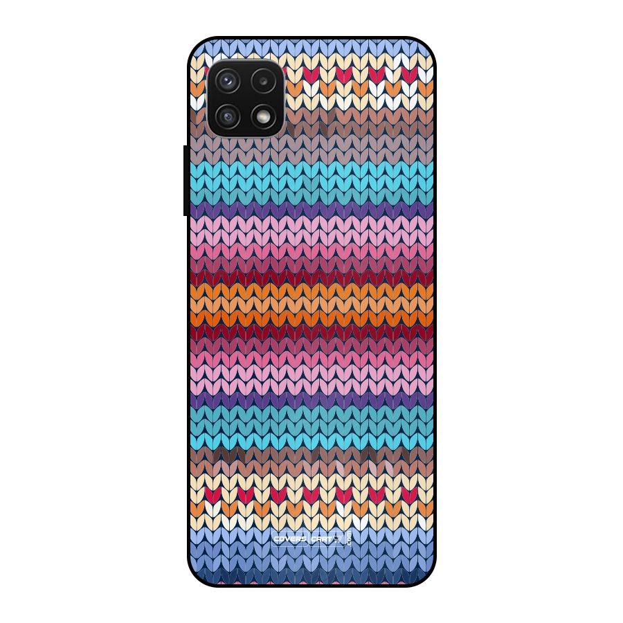 Woolen Metal Back Case for Galaxy A22 5G