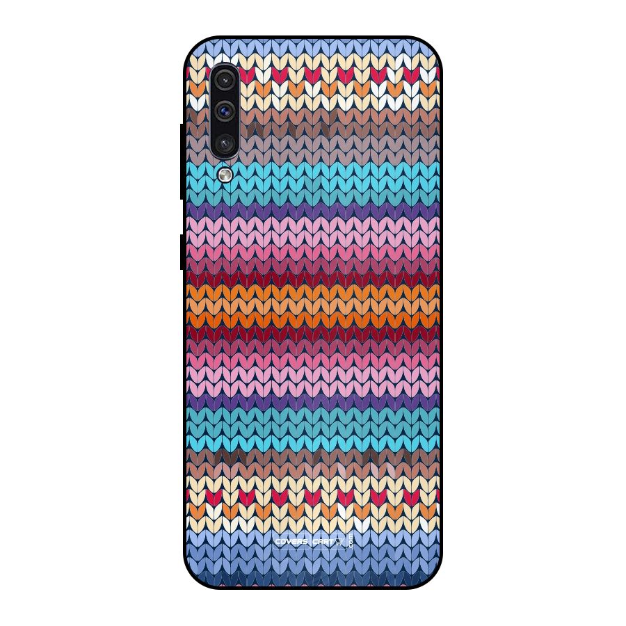 Woolen Metal Back Case for Galaxy A30s