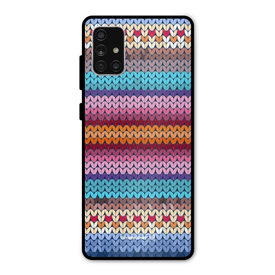 Woolen Metal Back Case for Galaxy A71