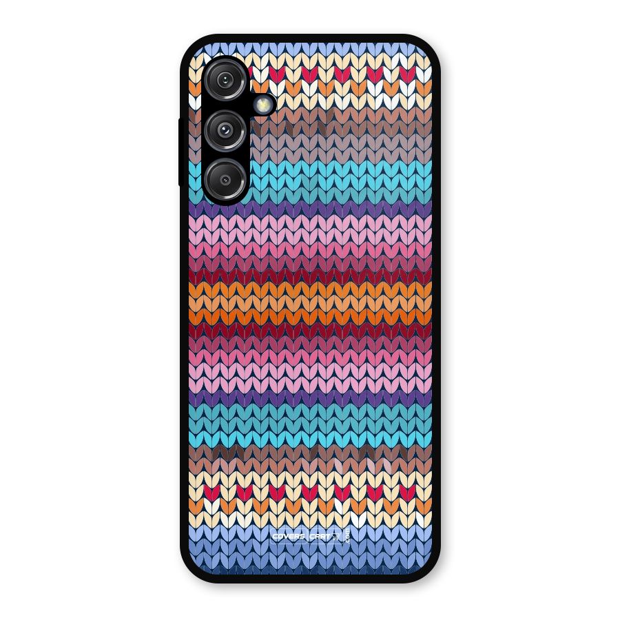 Woolen Metal Back Case for Galaxy M34 5G