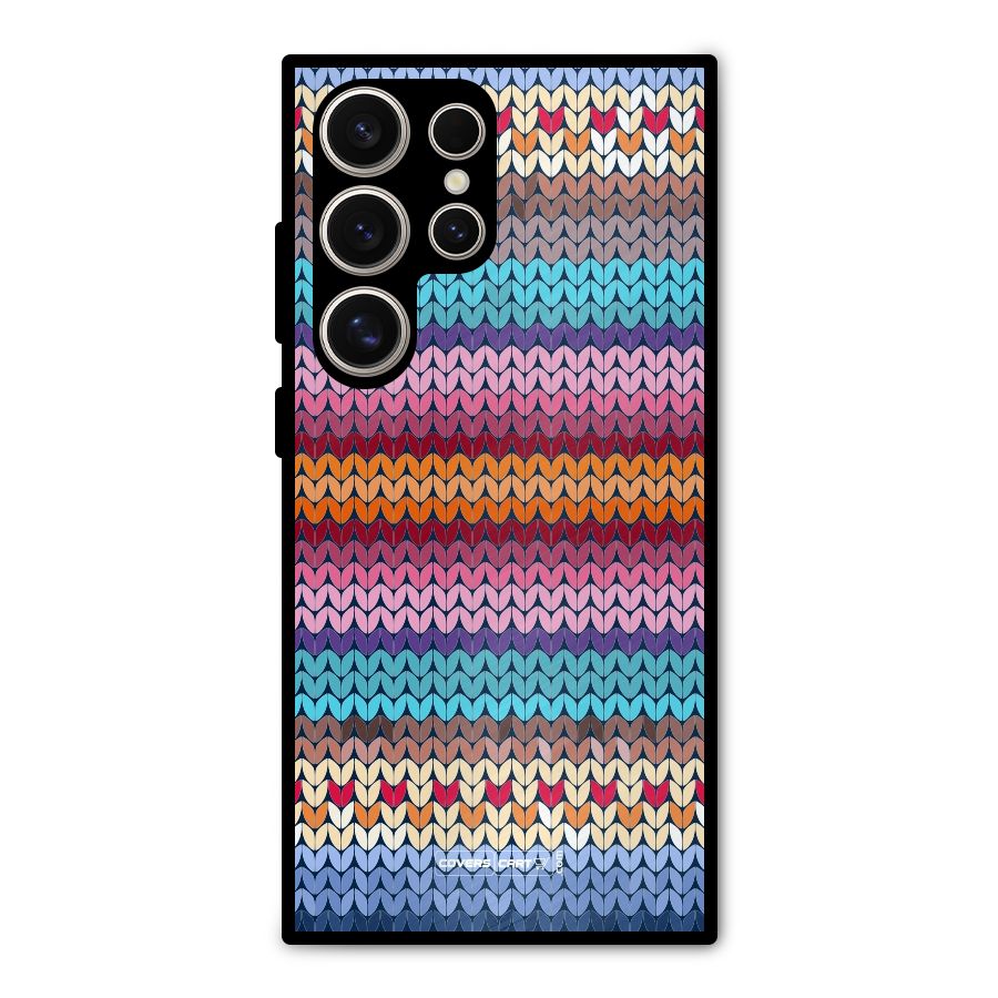 Woolen Metal Back Case for Galaxy S24 Ultra