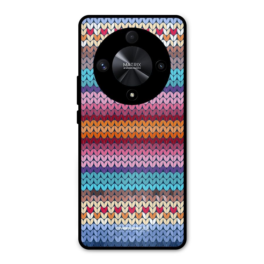Woolen Metal Back Case for Honor X9b