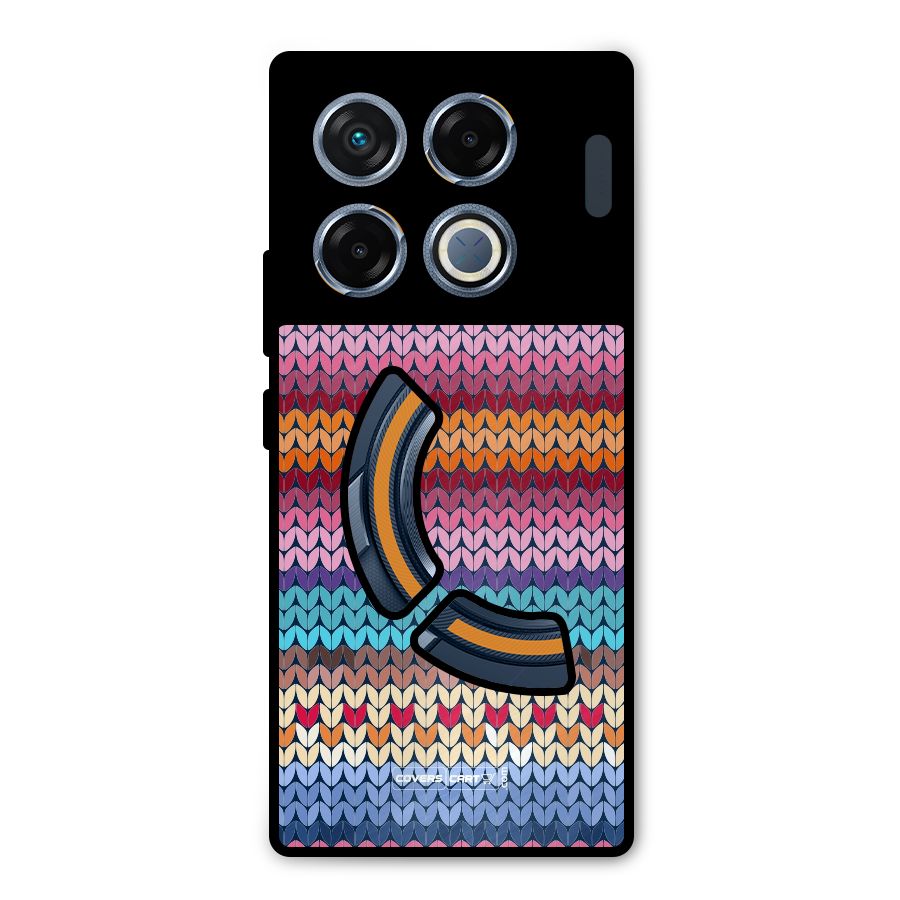 Woolen Metal Back Case for Infinix GT 20 Pro