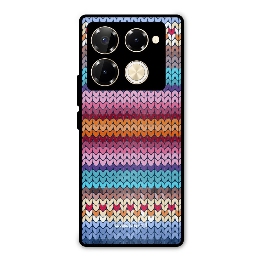 Woolen Metal Back Case for Infinix Note 40 Pro Plus