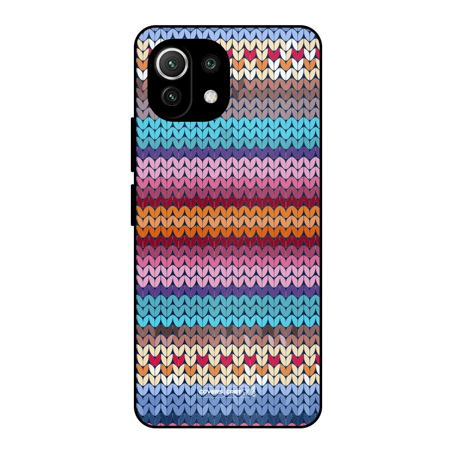 Woolen Metal Back Case for Mi 11 Lite