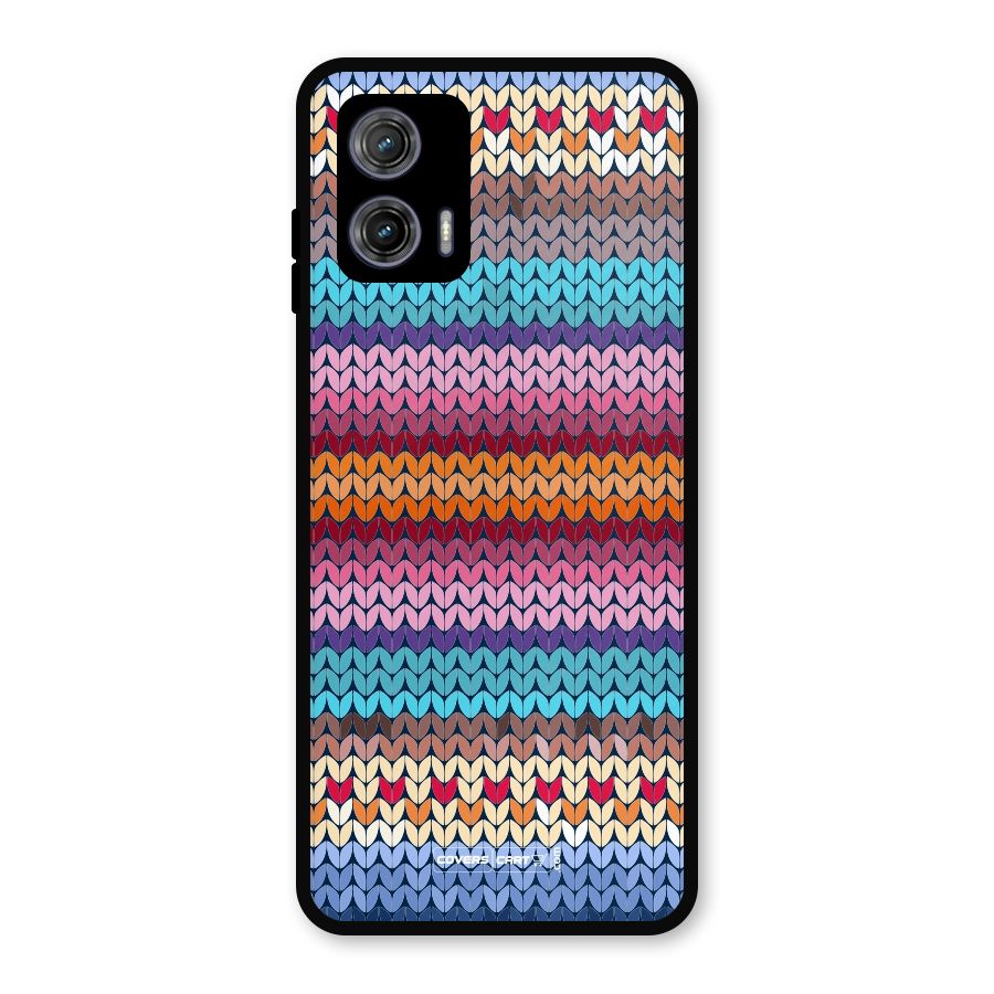 Woolen Metal Back Case for Moto G73