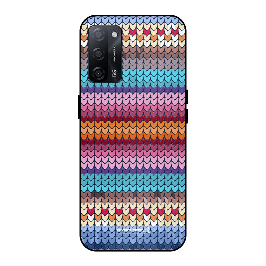 Woolen Metal Back Case for Oppo A53s 5G