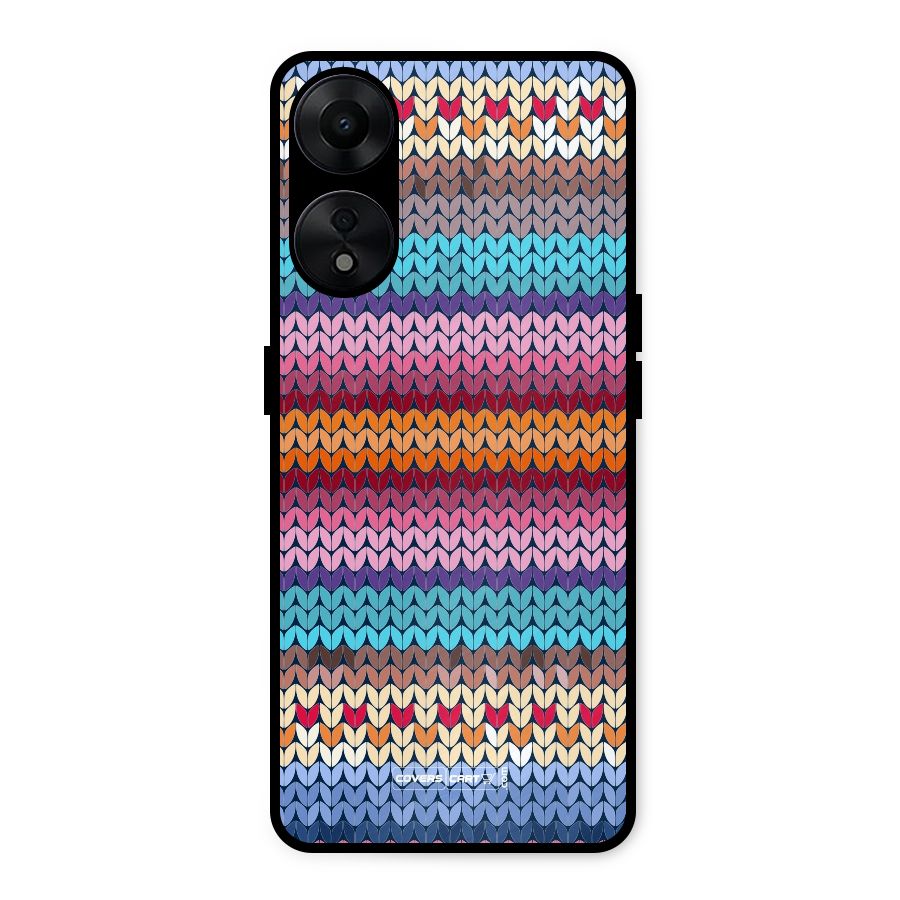 Woolen Metal Back Case for Oppo A78 5G