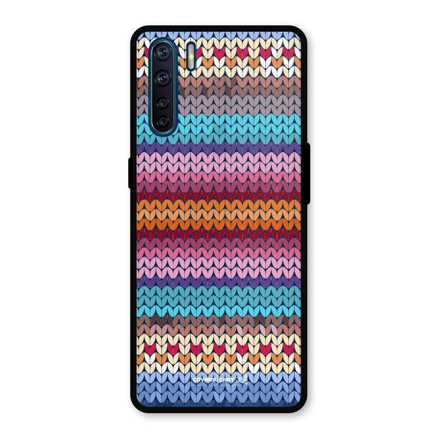 Woolen Metal Back Case for Oppo F15