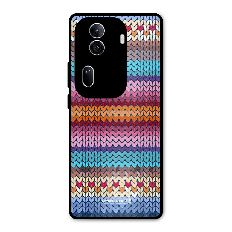 Woolen Metal Back Case for Oppo Reno11 Pro 5G