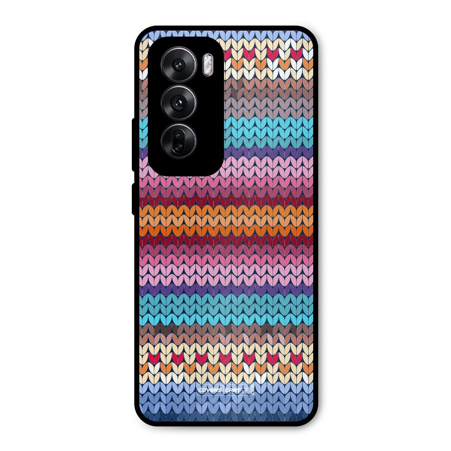 Woolen Metal Back Case for Oppo Reno12