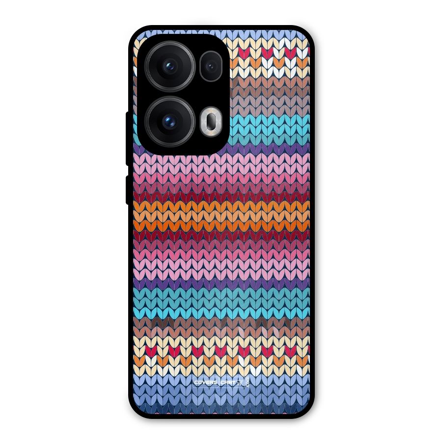 Woolen Metal Back Case for Oppo Reno13 Pro
