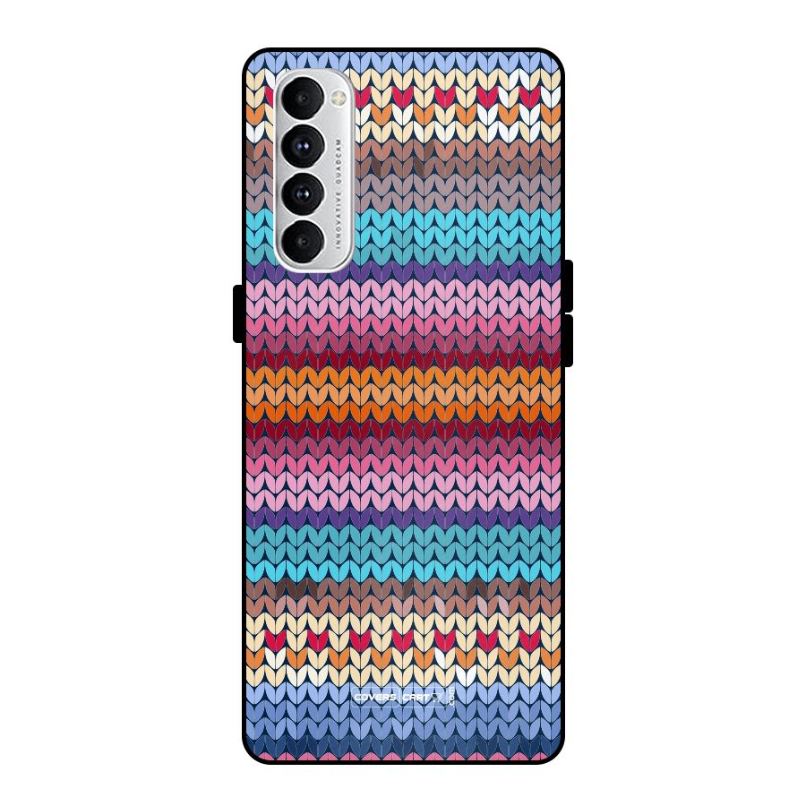 Woolen Metal Back Case for Oppo Reno4 Pro