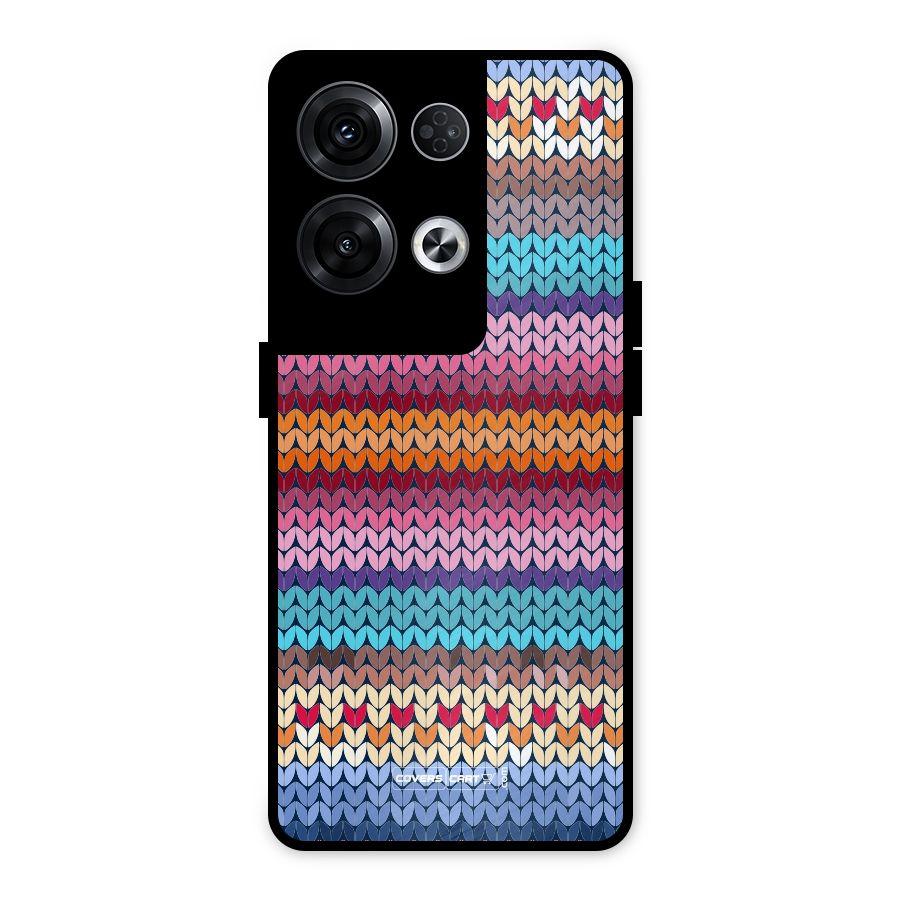 Woolen Metal Back Case for Oppo Reno8 Pro 5G