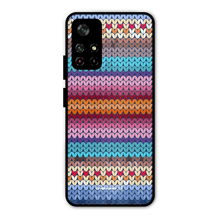 Woolen Metal Back Case for Poco M4 Pro 5G