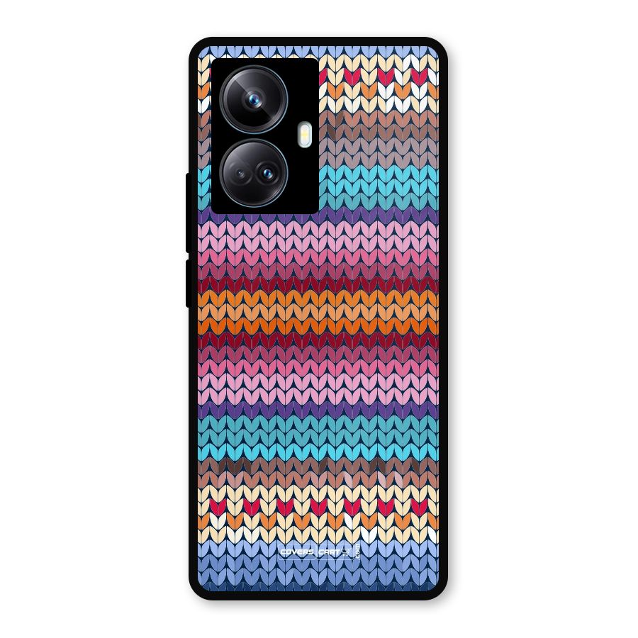 Woolen Metal Back Case for Realme 10 Pro Plus