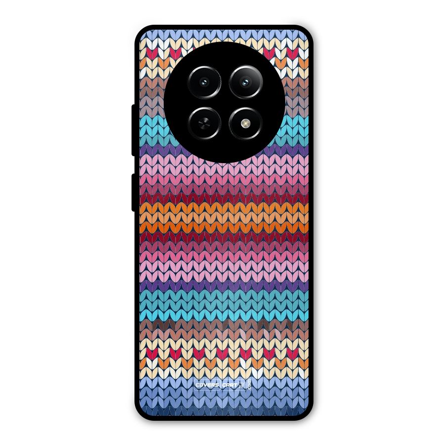 Woolen Metal Back Case for Realme 12x 5G